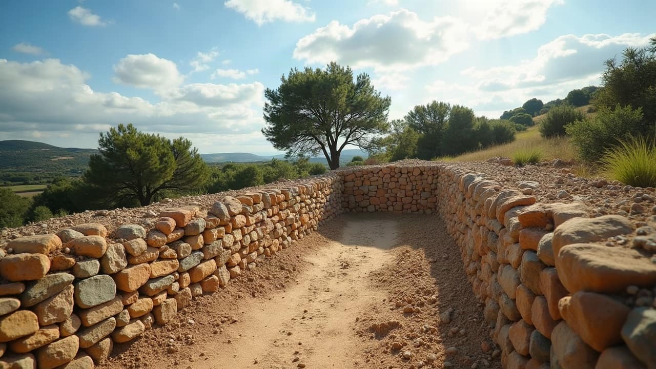 Graves des Costières : un sol filtrant qui change le drainage du mur