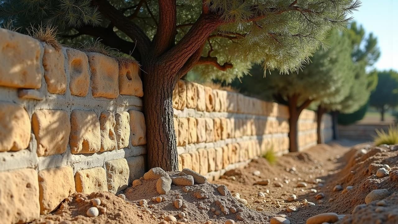 Mur de soutènement et arbres : quelles racines posent problème, lesquelles non