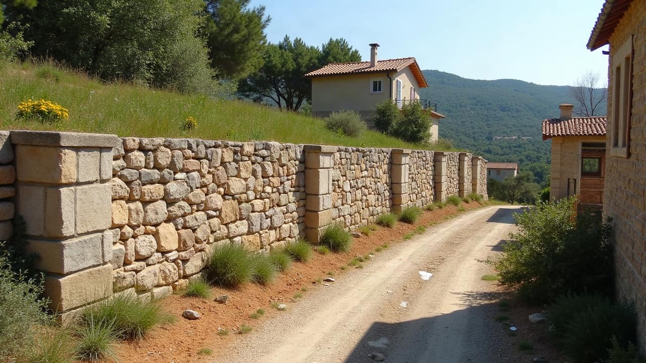 Un mur de soutènement peut-il servir aussi de clôture ? Ce que ça implique techniquement