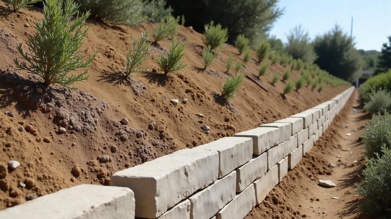 Stabilisation de talus dans le Gard